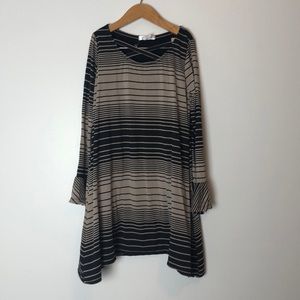 Area code 407 l NWOT Black Stripe Dress